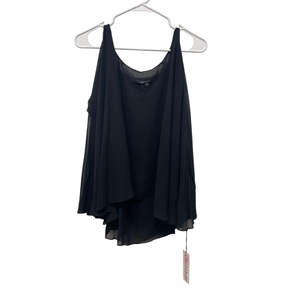 NWT Jay Godfrey Bat wing cold shoulder blouse flowy long sleeve black size 0